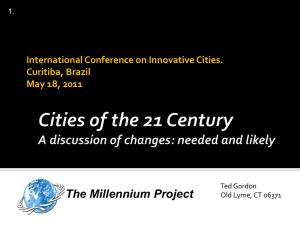 International Conference on Innovative Cities. Curitiba, Brazil