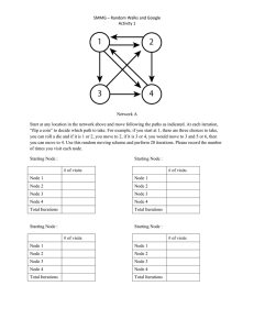 Random Walks and Google