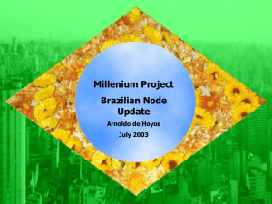 Millenium Project Brazilian Node Update Arnoldo de Hoyos
