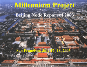 Millennium Project Beijing Node Report of 2003