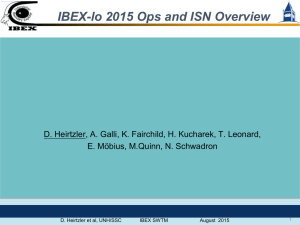IBEX-lo 2015 Ops and ISN Overview E. Möbius, M.Quinn, N. Schwadron