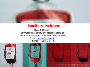 Bloodborne Pathogens Training: PowerPoint Presentation