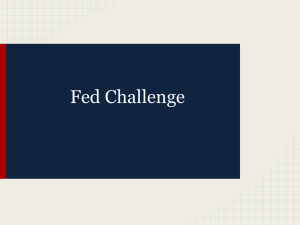 Fed Challenge Round I 2014