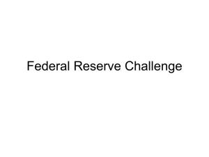 Fed Challenge Round I 2007
