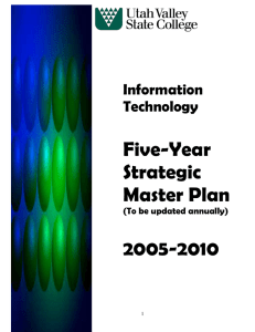 OIT Strategic Plan (2005-2010)
