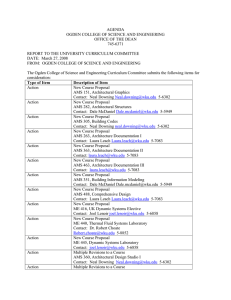 AGENDA OGDEN COLLEGE OF SCIENCE AND ENGINEERING OFFICE OF THE DEAN 745-6371