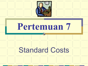 Pertemuan 7 Standard Costs