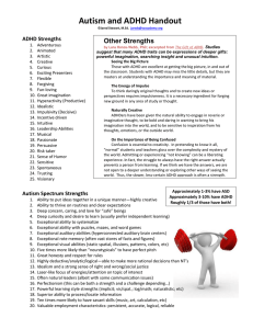 Autism and ADHD Handout