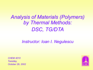 Thermal DSC DTA TG all slides Oct 28 2002