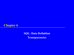 Chapter 7 - SQL: Data Definition (4th edition)