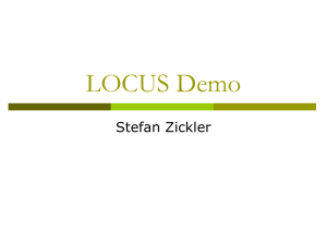 LOCUS Demo Stefan Zickler