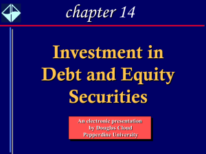 chapter 14 Investment in Debt and Equity Securities
