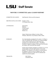 MONTHLY COMMITTEE and/or LIAISON REPORT