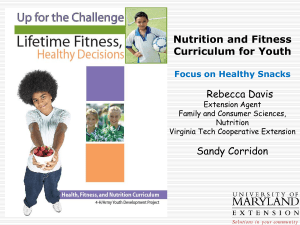 Focus on Healthy Snacks - PowerPoint