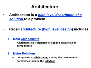 Software Architecture Styles (Patterns)- (chapter 15)