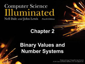 Chapter 2 Binary Values and Number Systems