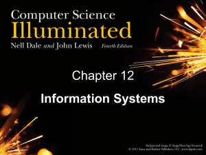 Chapter 12 Information Systems