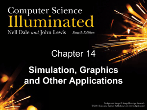 Chapter 14 Simulation, Graphics and Other Applications