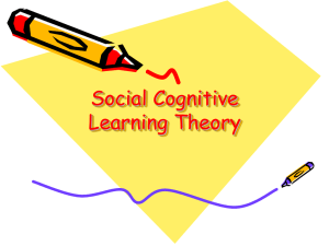 Social Cognitive Learning Theory