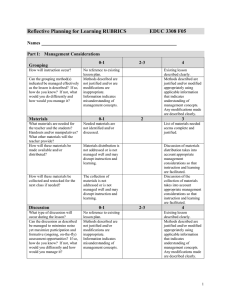 RPL Rubrics