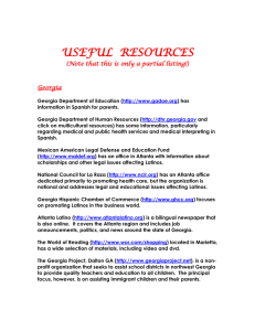 USEFUL  RESOURCES (Note that this is only a partial listing!) Georgia