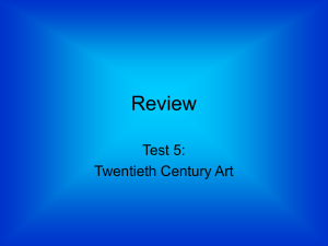 Test #5 Study Guide 20th Century