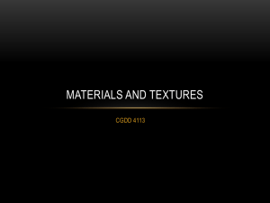 MATERIALS AND TEXTURES CGDD 4113