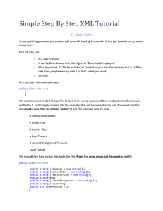 Simple Step By Step XML Tutorial