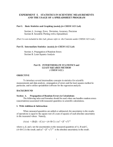 Intermediate Statistics