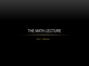 The Math Lecture