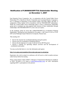 Notice of Interregional Stakeholder Meeting - Nov. 1 Updated:2007-10-26 09:51 CS