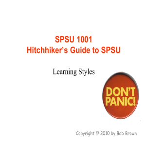 Learning Style PPT slides
