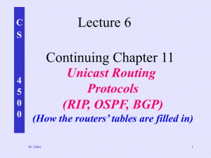 Unicast Routing Protocols 3
