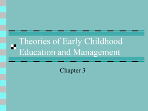 Theories of Early Childhood Education and Management