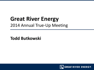 2014 GRE Annual True-Up Meeting Presentation