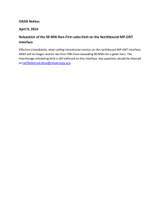 OASIS Notice:  April 9, 2014