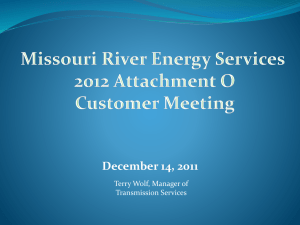 2012 MRES Customer Meeting Presentation
