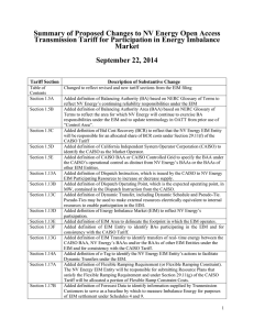 NVE EIM OATT Summary Table_1 Updated:2014-11-06 19:25 CS