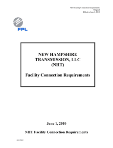 Facility Connection Requirements Updated:2010-06-01 13:15 CS