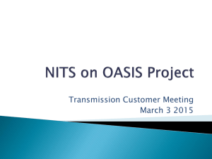 PGE NITS on OASIS Intro Updated:2015-03-03 15:31 CS