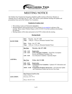 NTTG Public Meeting Notice, July 24-25, 2008 Updated:2012-08-28 14:06 CS