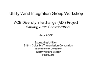 Utility Wind Integration Group Workshop presentation Updated:2012-08-30 16:06 CS