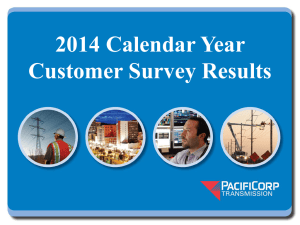 2014 Calendar Year Customer Survey Results