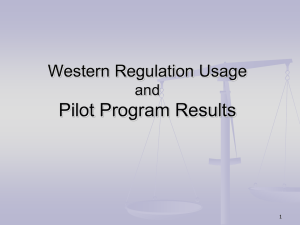 05-12-11 Regulation Pilot Presentation Updated:2011-05-11 08:19 CS