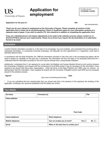 Application form - non-academic post [DOC 183.00KB]