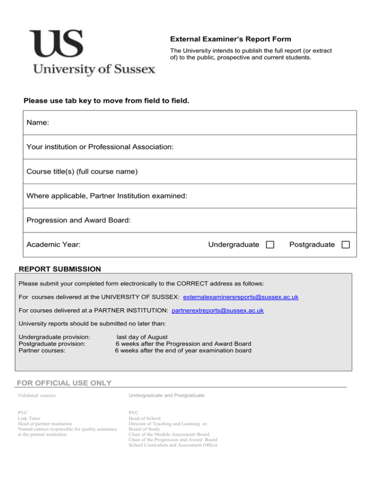 External Examiner Report Form DOCX 40 24KB 