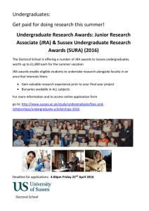 Undergraduates: Get paid for doing research this summer!