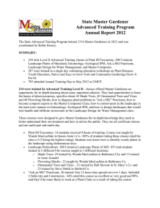 State Advanced Training 2012 Annual Report