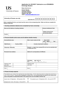 Erasmus application form 2016-17 [DOCX 72KB] (for Erasmus students)