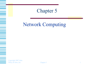 Chapter 5 Network Computing Copyright 2007 John Wiley &amp; Sons, Inc.